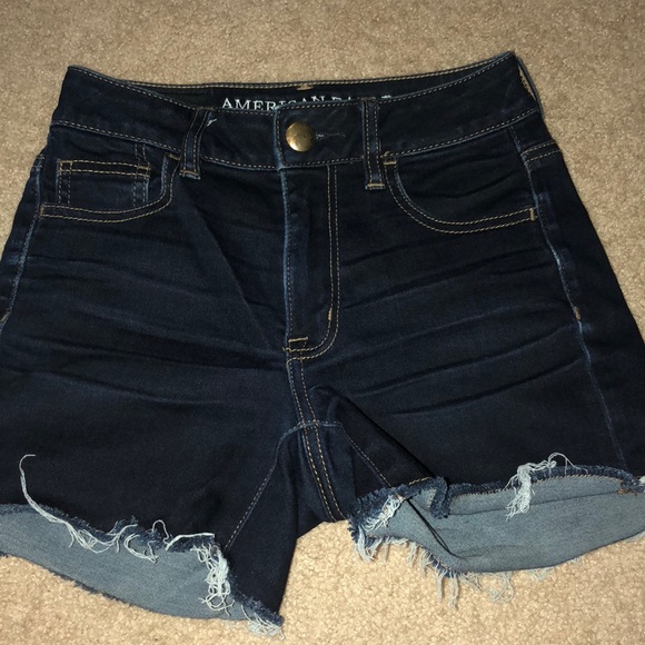 stretchy cutoff jean shorts - Picture 1 of 3